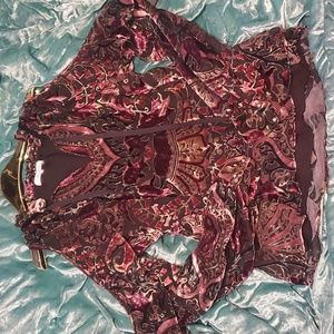 Parker cold shoulder XS purple pink black